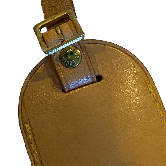 Louis Vuitton Authentic Leather Luggage Tag and Belt/Strap Set - Picture 4 of 8